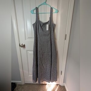Ambercrombie Gingham Checkered Maxi Dress Size Medium Tall